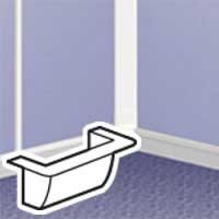 Logo Adaptateur de cadre mosaic - pour pose en bout de moulure dlplus 40x12,5/16 031642