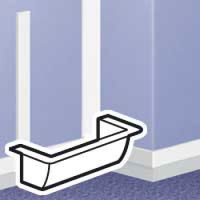 Logo Adaptateur de cadre mosaic - pour pose en bout de moulure dlplus 60x20 031645