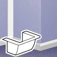 Logo Adaptateur de cadre mosaic - pour pose en bout de moulure dlplus 32x20 031646