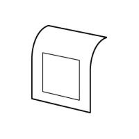 Logo Support mosaic 2 mod - pour pose sur plinthe dlp 140x35 - blanc 031669