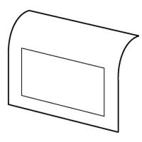 Logo Support mosaic 4 mod - pour pose sur plinthe dlp 140x35 - blanc 031671