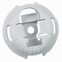 Logo Embase pour collier - fixable par cloueur ou par vis  4 mm - gris ral 7035 031899