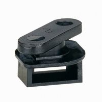 Logo Embase pour collier - pour chemin de c�ble - noir 031971