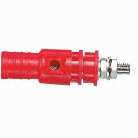 Logo Borne � prise arri�re de s�curit� - �4 mm - 1000 v - 32 a - rouge 032904