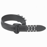 Logo Collier � t�moin de serrage - pour fixation des c�bles - l 225 mm - noir 033195