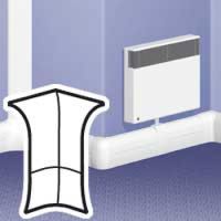 Logo Angle int variable - pour plinthe dlp 140x35 - blanc 033715