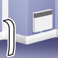 Logo Joint de couvercle - pour plinthe dlp 140x35 - blanc 033718