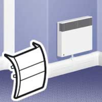 Logo D�rivation d'angle plat - pour plinthe dlp 140x35 - blanc 033720