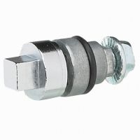 Logo Empreinte m�tal - pour armoire altis - carr� m�le 8 mm 034777