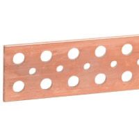 Logo Barre cuivre plate rigide - 80x5 mm - 1000/900 a admissibles - l. 1750 mm 037443