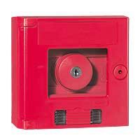 Logo Coffret de s�curit� ''bris de glace'' - coup de poing - rouge+voyant - encastr� 038059