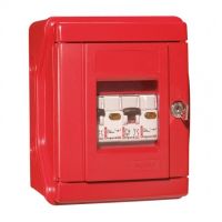 Logo Coffret de s�curit� plexo �quip� ip 55 - ik 07 - 2 disj p+n (16 a et 10 a) 038082