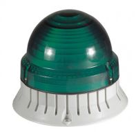 Logo Feu clignotant/fixe 55 candelas - ip 54 - ik 10 - 24 � 230 v~ - vert 041338