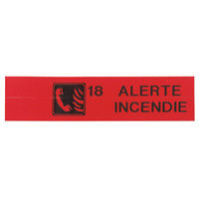 Logo Ruban pour imprimante portable - vinyle - l 5,5 m - l 19 mm - rouge 038591