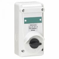 Logo Interrupteur ml - 10 a - ip 44 - 250 v~ - bipolaire avec coupe circuit - plast 045542