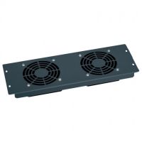 Logo Plaque 19'' - 3 u - avec 2 ventilateurs 230 v~ - gestion thermique baies - lcs 046487