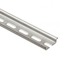Logo Rail sym�trique avec oblongs � couper prof. 7,5 mm - l. 2 m 047722