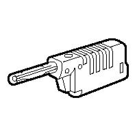 Logo Fiche banane - �4 mm - 16 a - 33 v~ - 70 v= - jaune 050029