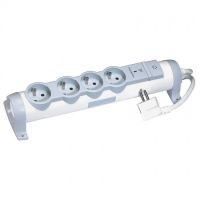 Logo Rallonge multiprise confort et s�curit� - parafoudre - 4x2p+t 050095