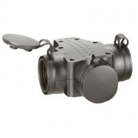 Logo Prolongateur multiprise caout - 3x2p+t - 16 a - anneau de suspension - noir 050578