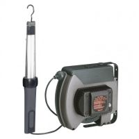 Logo Baladeuse fluo raccord�e - avec enrouleur � rappel auto - 24 v~ - avec transfo 050724