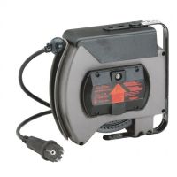 Logo Enrouleur � rappel auto - 230 v prise mobile 2p+t brochage dom - 10 m 3g 1,5 mm� 050728