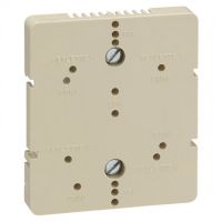 Logo Platine support r�glette 12 plts ou r�partiteur tv 4 sorties - fixation rail din 051244