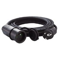 Logo Rallonge - 2p+t - 16 a - ip 44 - ik 08 - standard - 10 m - noir 051626