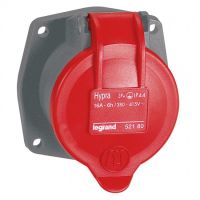 Logo Socle tableau hypra -ip44- 16 a - 380/415 v~ - 3p+t - plast - rempl m-l 10 a 052180