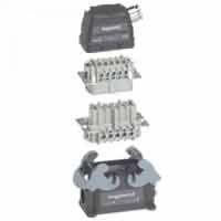 Logo Kit connect multiples hypra - 16 a - 500 v - 6p+t - saillie sortie latrale 052606