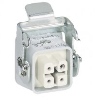 Logo Connect multiples hypra - 10 a - 250 v - 3p+t - embase fem vert encast - plast 052650