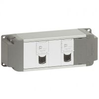Logo Bloc nourrice - 2 x rj 45 cat.6 ftp 1 mod + 2 obturateurs 1 mod - � c�bler 053495