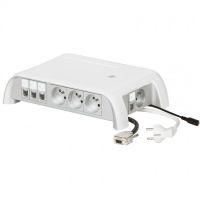 Logo Bloc salle r�union table cent.- 7x2p+t + switch 6 ports + 1 hd15 - cordon 2p+t 053577