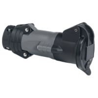 Logo Prise mobile hypra - ip44 - 16 a - 250 v~ - 2p+t - brochage dom - plast 053938