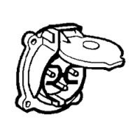 Logo Socle de tableau ml - ip44 - 16 a - 24 v~ - 2p - m�tal 054702