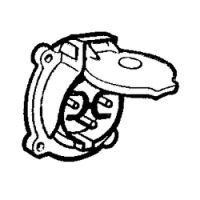 Logo Socle de tableau ml - ip44 - 16 a - 24 v~ - 2p - plast 054703