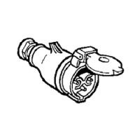 Logo Prise mobile ml - ip44 - 16 a - 24 v~ - 2p - plast - avec presse-�toupe 054727