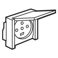 Logo Socle � encastrer - prise �tanche plexo 20 a - 3p+n+t - ip44-ik08 - gris 055708