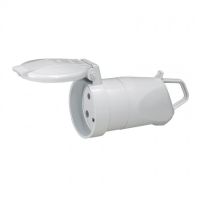 Logo Prolongateur plexo 32 a - 3p+t - ip44-ik08 - poign�e avec sortie lat - gris 055865