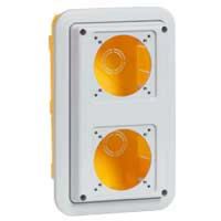 Logo Boite encastrement p17 - ip 55 - pour 2 socles 16 a ou nf c r�f. 576 71 057721