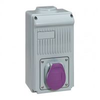 Logo Coffret monoprise p17 avec transfo 150 va - ip44 - 16 a - 20/25 v~ - 2p 058927