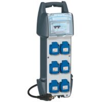 Logo Coffret de chantier p17 - ip 44 - env. ik 10 - 16 a - 250 v~ - 6 prises + cordon 058940