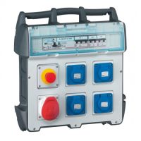 Logo Coffret de chantier p17 - ip 44 - env. ik 09 - 40 a - 400 v~ - 4xnfc + 1x3p+n+t 058954