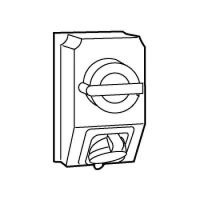 Logo Coffret monoprise hypra - ip44 - 16 a - 380/415 v~ - 3p+t - avec inter 059209