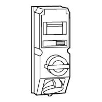 Logo Coffret monoprise hypra - ip44 - 16 a - 380/415 v~ - 3p+t - avec inter + disj 059612