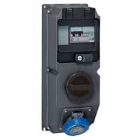 Logo Coffret monoprise hypra - ip66/67-55- 16 a - 200/250 v~ - 2p+t - inter+disj diff 059651