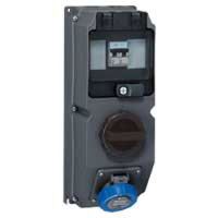 Logo Coffret monoprise hypra - ip66/67-55 - 16 a - 200/250 v~ - 2p+t - inter + disj 059661