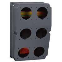 Logo Coffret � composer hypra - pour 6 socles prises 16-32a - pr�perc� rail interieur 059850