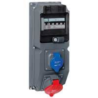 Logo Coffret multiprises hypra - ip44 - 2 prises (1 prise 32 a 3p+n+t) - disj 059867