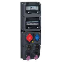 Logo Coffret multiprises hypra - ip44 - 6 prises (1 prise 32a 3p+n+t) -disj+inter dif 059870